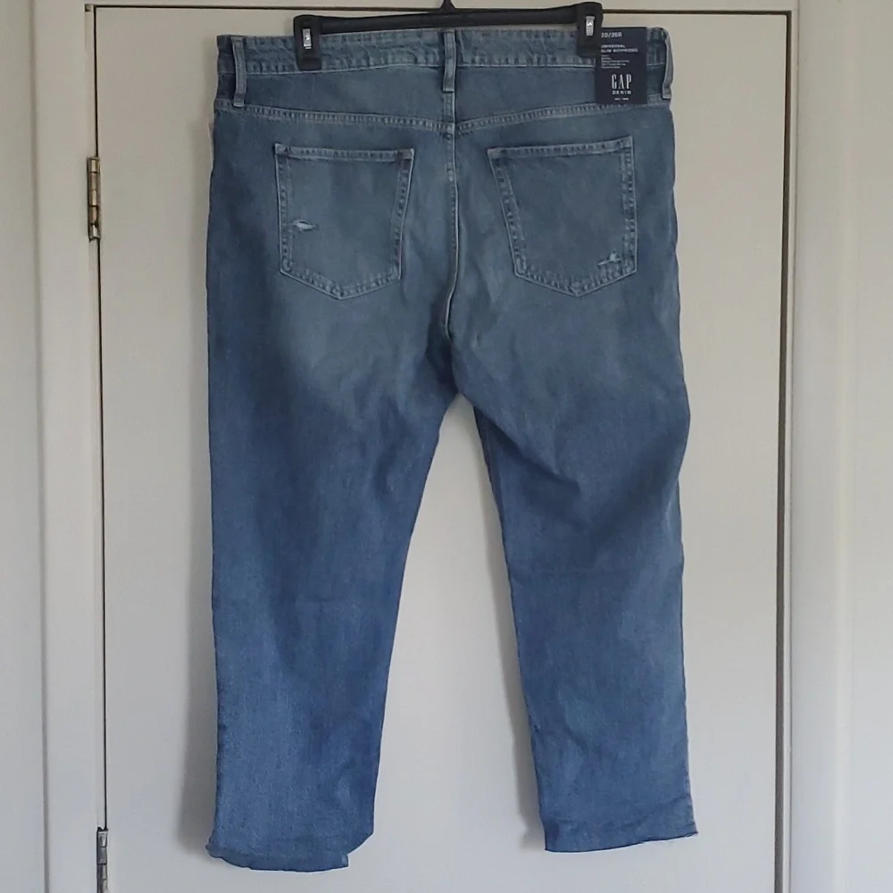 GAP Denim Universal Slim Distressed Boyfriend Ankle Jeans 20/35R - Picture 11 of 11